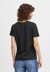 Ichi Palmer V-Neck T-Shirt, Black