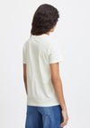 Ichi Camino Embroidered Heart T-Shirt, Hot Coral