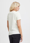 Ichi Camino Embroidered Heart T-Shirt, Total Eclipse