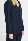 Ichi Lexi Single Breasted Blazer, Total Eclipse