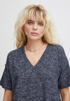 Ichi Yose Soft Touch T-Shirt, Total Eclipse Melange