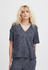 Ichi Yose Soft Touch T-Shirt, Total Eclipse Melange