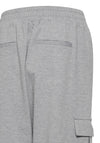 Ichi Simonse Cargo Style Joggers, Grey Melange