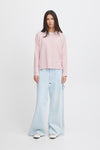 Ichi Mira Long Sleeved Stripe T-Shirt, Pink