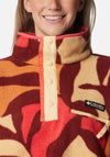 Columbia Womens Helvetia™ Half Snap Fleece, Spice Floristic