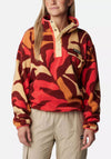 Columbia Womens Helvetia™ Half Snap Fleece, Spice Floristic