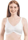 Royce Front Fastening Comfi Bra, White