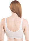 Royce Front Fastening Comfi Bra, White