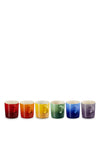 Le Creuset Stoneware Rainbow Coffee Mugs, Set of 6