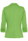Fransa Zablazer Gathered Sleeve Blazer, Green