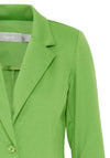 Fransa Zablazer Gathered Sleeve Blazer, Green
