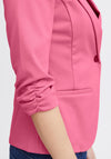 Fransa Zablazer Gathered Sleeve Blazer, Pink