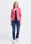Fransa Zablazer Gathered Sleeve Blazer, Pink