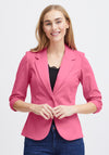 Fransa Zablazer Gathered Sleeve Blazer, Pink
