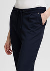 Fransa Stretch Slim Leg Trousers, Navy