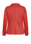 Fransa Fitted Single Breasted Blazer, Red