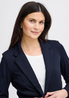 Fransa Fitted Single Breasted Blazer, Navy