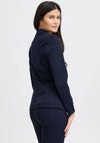 Fransa Fitted Single Breasted Blazer, Navy