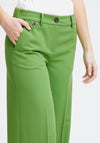 Fransa Milena Mid Rise Wide Leg Trouser, Bright Green