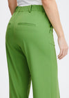 Fransa Milena Mid Rise Wide Leg Trouser, Bright Green