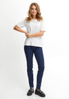 Fransa Basic T-Shirt, White