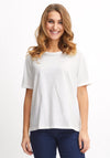 Fransa Basic T-Shirt, White