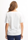 Fransa Basic T-Shirt, White