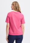 Fransa Basic T-Shirt, Pink