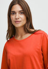 Fransa Basic T-Shirt, Red Alert