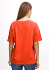 Fransa Basic T-Shirt, Red Alert