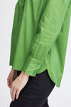 Fransa Basic Solid Colour Shirt, Online Lime