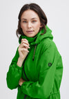 Fransa Pafasa Detachable Hood Mid Length Jacket, Online Lime