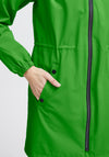 Fransa Pafasa Detachable Hood Mid Length Jacket, Online Lime