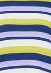 Fransa Striped Sweater, Dark Citron Mix