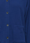 Fransa Waffle Knitted Jacket, Bellwether Blue