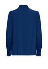 Fransa Pin Stripe Textured Blouse, Bellwether Blue
