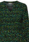 Fransa Watercolour Print Maxi Dress, Porcelain Green Mix