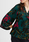 Fransa Illi Woven Floral Blouse, Ponderosa Pine