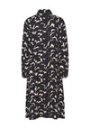 Fransa Nemmy Abstract Print Midi Shirt Dress, Birch Mix