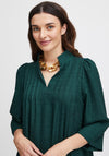 Fransa Heba Textured Mini Dress, Ponderosa Pine