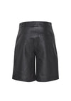 Fransa Faux Leather Shorts, Black