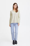 Fransa Jemma Puff Shoulder Top, Antique