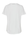 Fransa Ottilie Round Neck Graphic T-Shirt, Blanc De Blanc