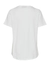 Fransa Ottilie Round Neck Graphic T-Shirt, Blanc De Blanc