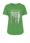 Fransa Ottilie Round Neck Graphic T-Shirt, Online Lime Mix