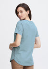Fransa Ottilie Round Neck Graphic T-Shirt, Endless Sky Mix