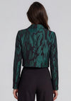 Fransa Jacqui Crop Print Blazer, Ponderosa Pine