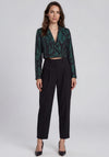 Fransa Jacqui Crop Print Blazer, Ponderosa Pine