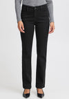 Fransa Elli Luxe Straight Leg Jeans, Black