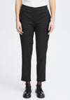 Fransa Pamila Slim Leg Tapered Trousers, Black